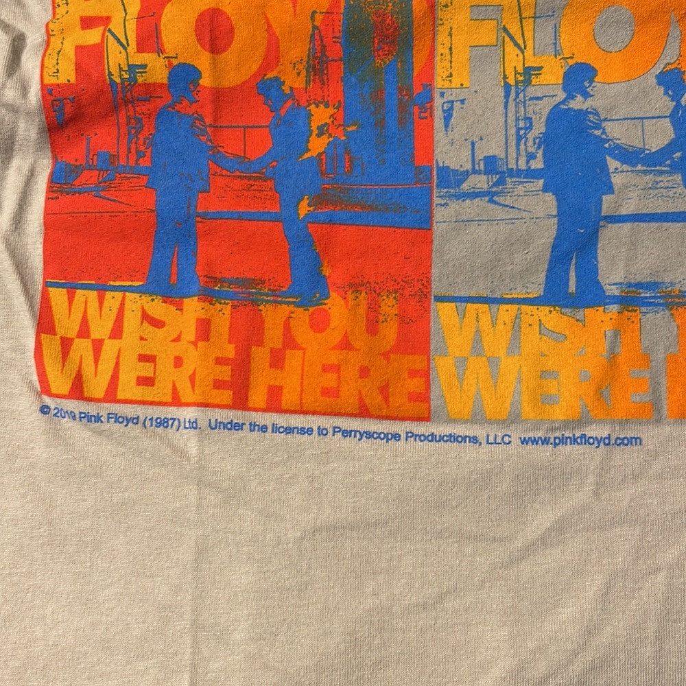 Official Pink Floyd Wish You Were Here 9 Handshakes Mens T-Shirt XL - Picture 3 of 3